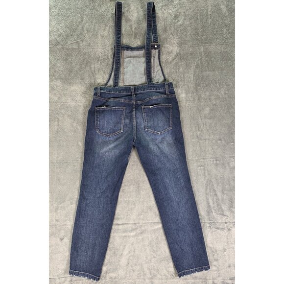 Free People Denim Dungarees Overalls Women's Size 28 Farm Garden Wear - Picture 4 of 8